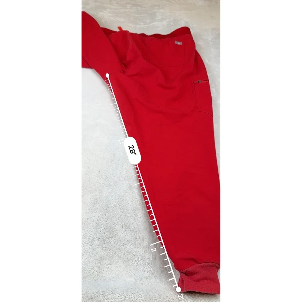 FIGS Technical Collection Red Scrub Jogger Pants Mens XXL FIONx Stretch Pockets